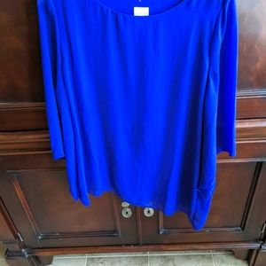Chico's blue blouse Sz 2